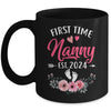 First Time Nanny Promoted To Nanny Est 2024 Mothers Day Mug | teecentury