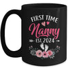 First Time Nanny Promoted To Nanny Est 2024 Mothers Day Mug | teecentury