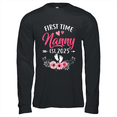 First Time Nanny Promoted To Nanny Est 2025 Mothers Day Shirt & Hoodie | teecentury