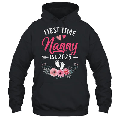 First Time Nanny Promoted To Nanny Est 2025 Mothers Day Shirt & Hoodie | teecentury