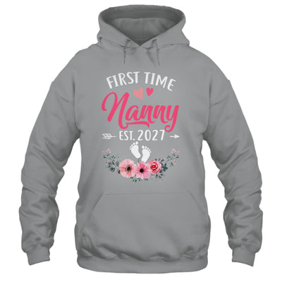 First Time Nanny Promoted To Nanny Est 2027 Mothers Day Shirt & Tank Top | teecentury