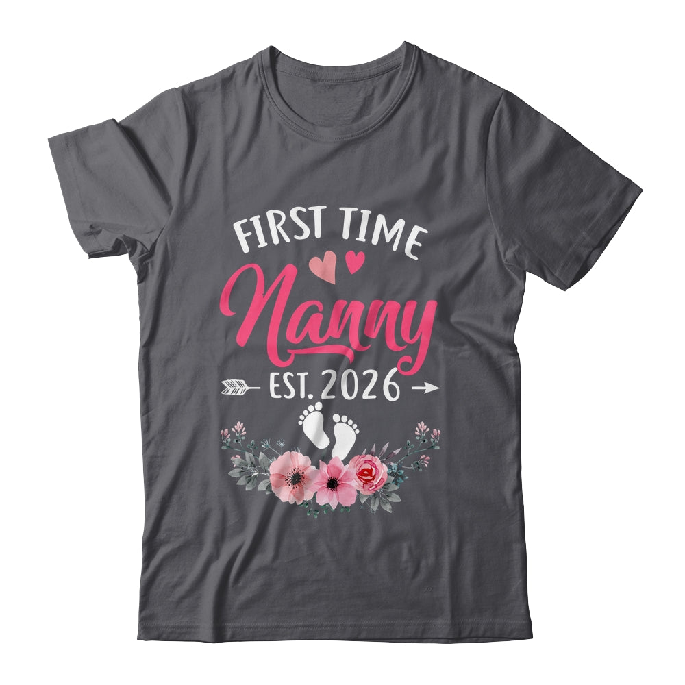 First Time Nanny Promoted To Nanny Est 2027 Mothers Day Shirt & Tank Top | teecentury