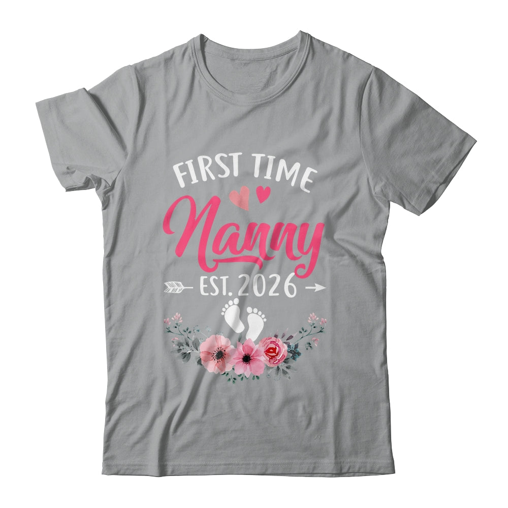 First Time Nanny Promoted To Nanny Est 2027 Mothers Day Shirt & Tank Top | teecentury