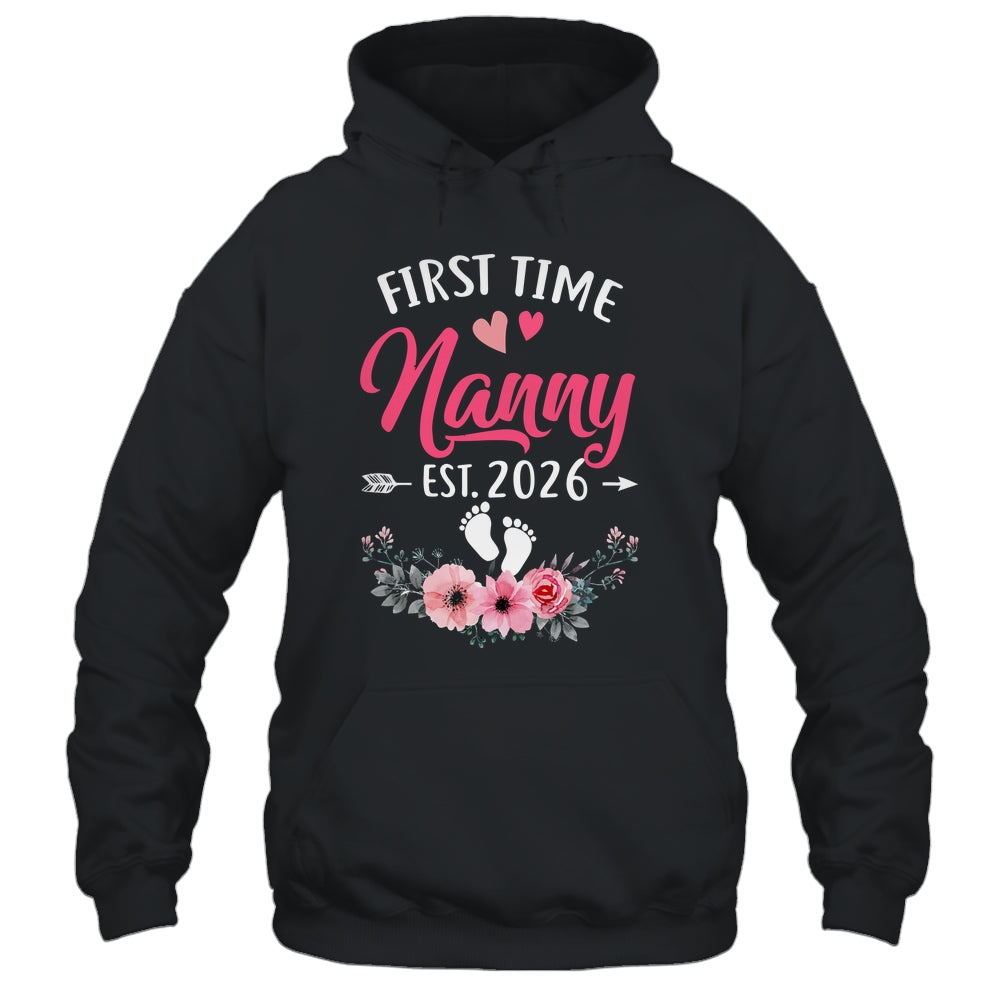 First Time Nanny Promoted To Nanny Est 2027 Mothers Day Shirt & Tank Top | teecentury