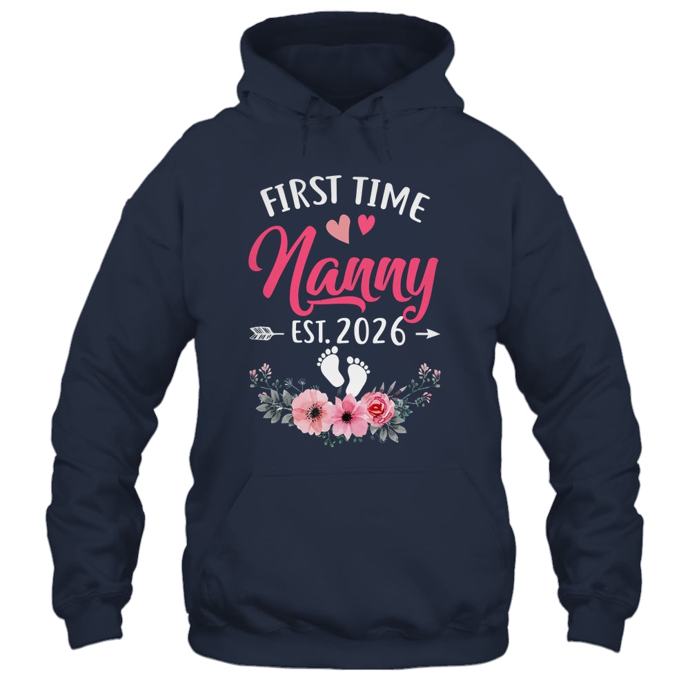 First Time Nanny Promoted To Nanny Est 2027 Mothers Day Shirt & Tank Top | teecentury