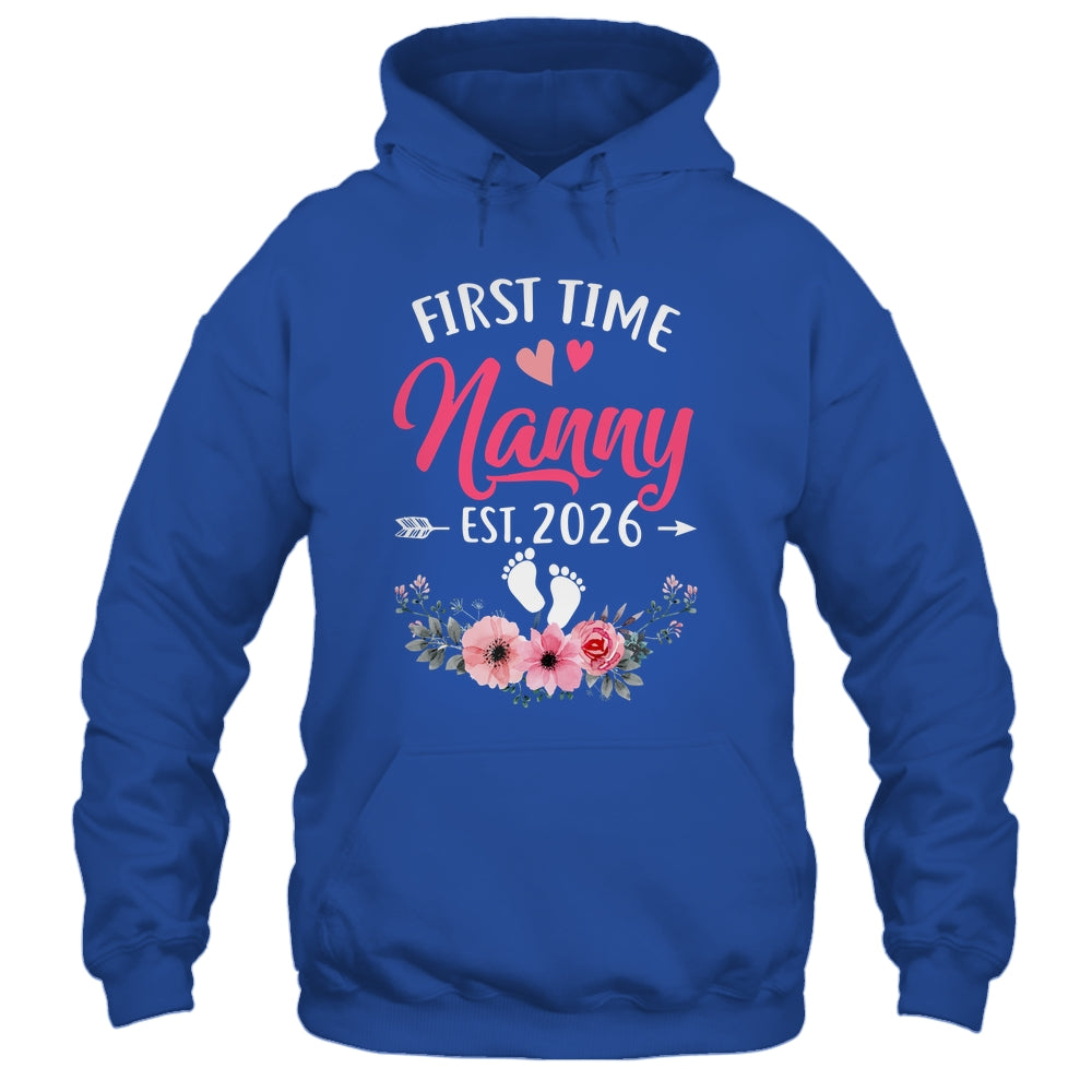First Time Nanny Promoted To Nanny Est 2027 Mothers Day Shirt & Tank Top | teecentury