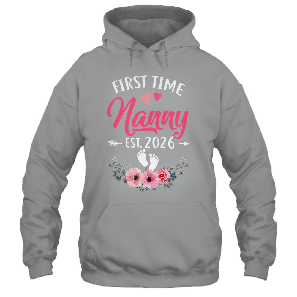 First Time Nanny Promoted To Nanny Est 2027 Mothers Day Shirt & Tank Top | teecentury