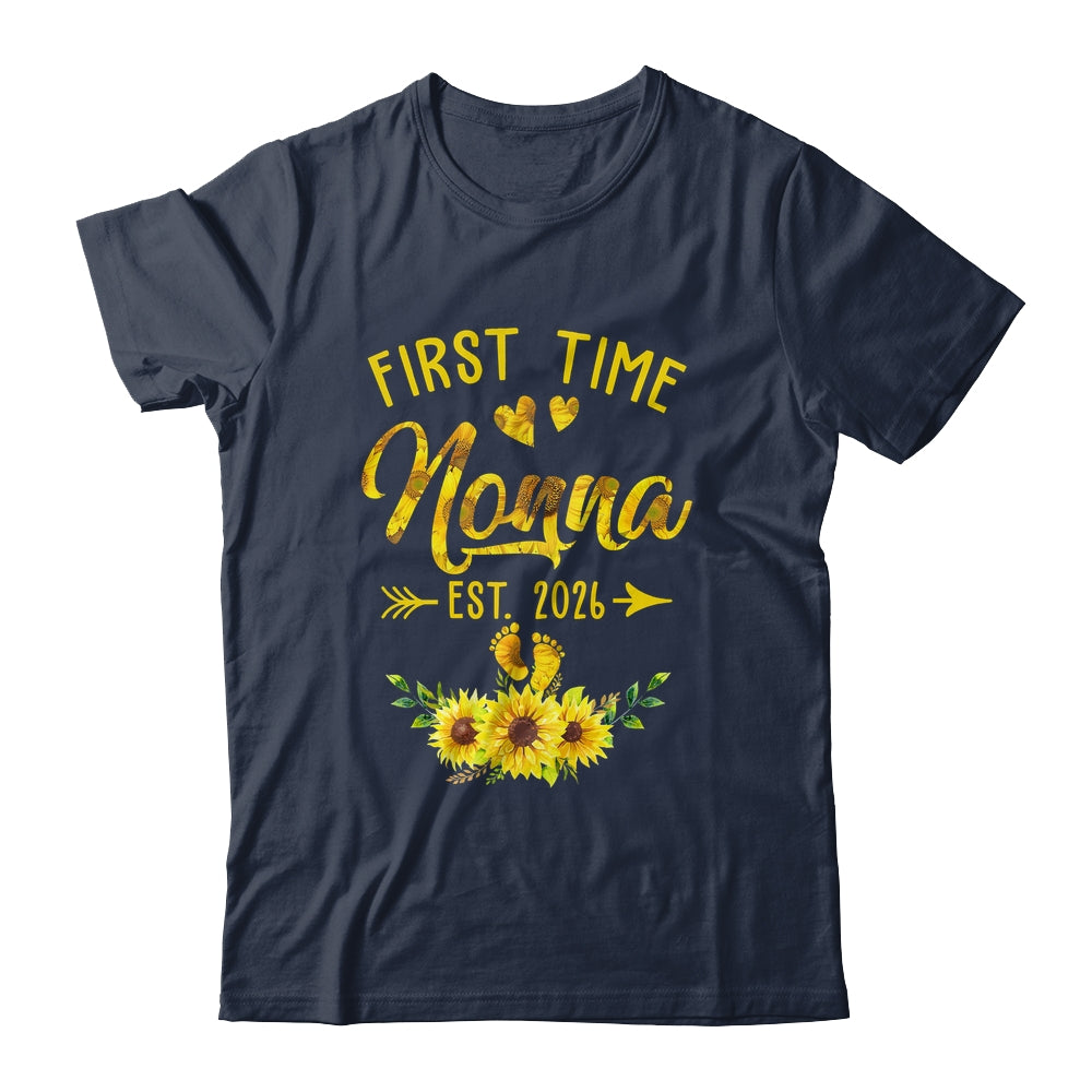 First Time Nonna Est 2026 Sunflower Promoted To Nonna Shirt & Tank Top | teecentury