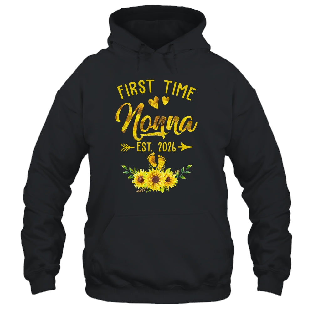 First Time Nonna Est 2026 Sunflower Promoted To Nonna Shirt & Tank Top | teecentury