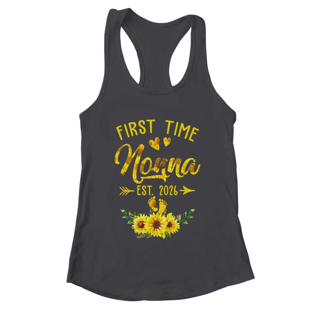 First Time Nonna Est 2026 Sunflower Promoted To Nonna Shirt & Tank Top | teecentury