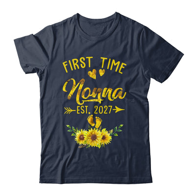 First Time Nonna Est 2027 Sunflower Promoted To Nonna Shirt & Tank Top | teecentury