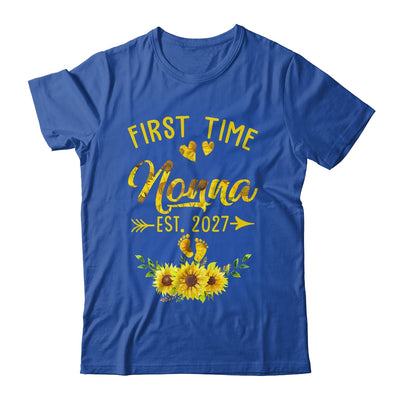 First Time Nonna Est 2027 Sunflower Promoted To Nonna Shirt & Tank Top | teecentury