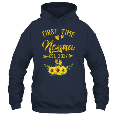First Time Nonna Est 2027 Sunflower Promoted To Nonna Shirt & Tank Top | teecentury