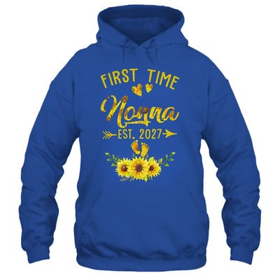 First Time Nonna Est 2027 Sunflower Promoted To Nonna Shirt & Tank Top | teecentury