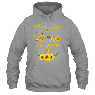 First Time Nonna Est 2027 Sunflower Promoted To Nonna Shirt & Tank Top | teecentury