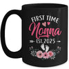 First Time Nonna Promoted To Nonna Est 2025 Mothers Day Mug | teecentury