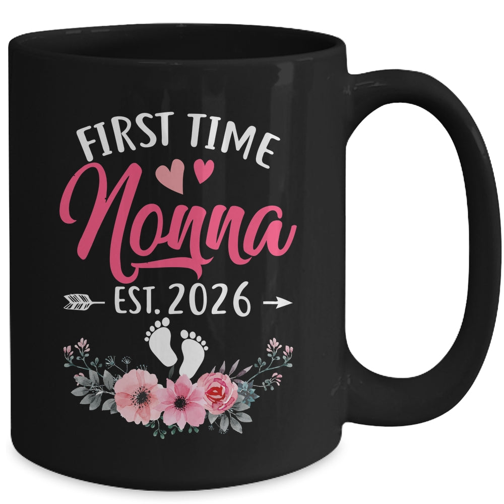 First Time Nonna Promoted To Nonna Est 2027 Mothers Day Mug | teecentury