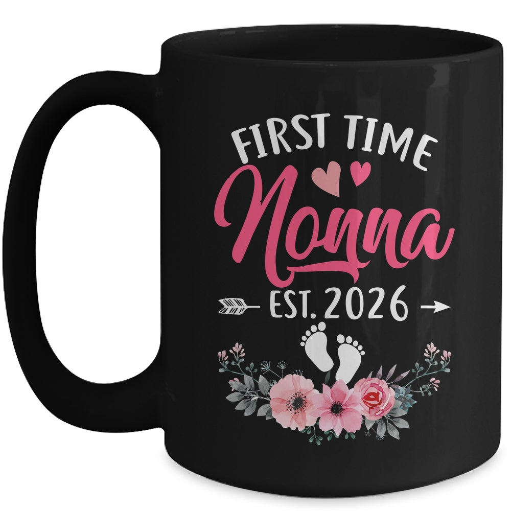First Time Nonna Promoted To Nonna Est 2027 Mothers Day Mug | teecentury