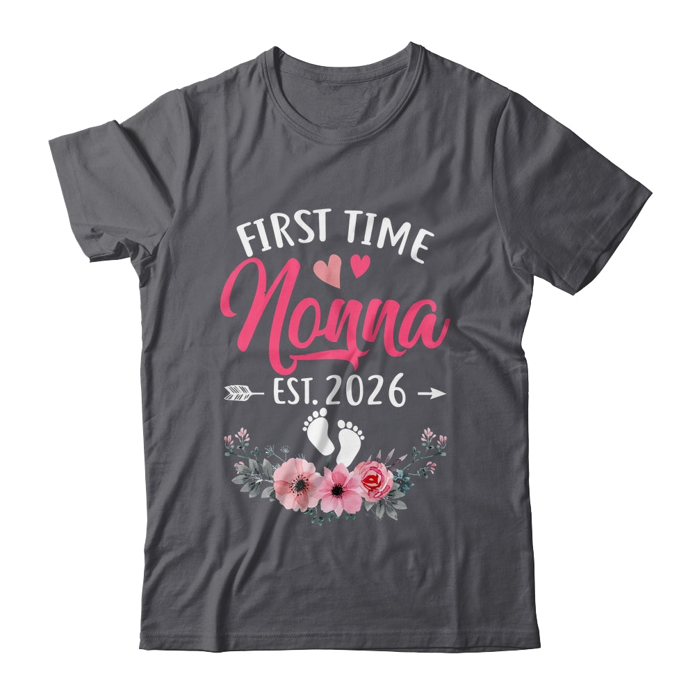 First Time Nonna Promoted To Nonna Est 2027 Mothers Day Shirt & Tank Top | teecentury