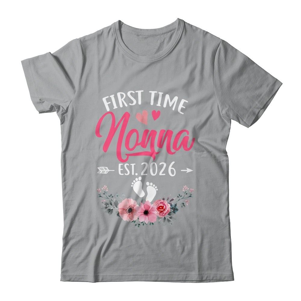 First Time Nonna Promoted To Nonna Est 2027 Mothers Day Shirt & Tank Top | teecentury