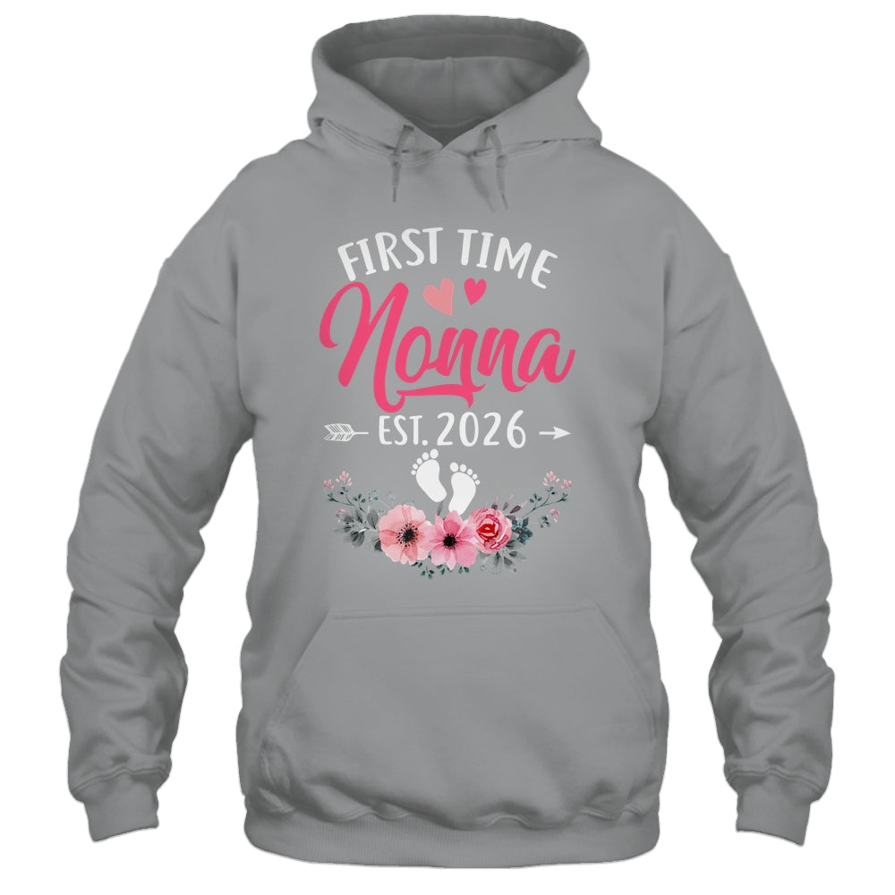 First Time Nonna Promoted To Nonna Est 2027 Mothers Day Shirt & Tank Top | teecentury