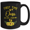 First Time Oma Est 2024 Sunflower Promoted To Oma Mug | teecentury