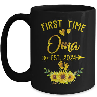 First Time Oma Est 2024 Sunflower Promoted To Oma Mug | teecentury