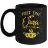 First Time Oma Est 2026 Sunflower Promoted To Oma Mug | teecentury