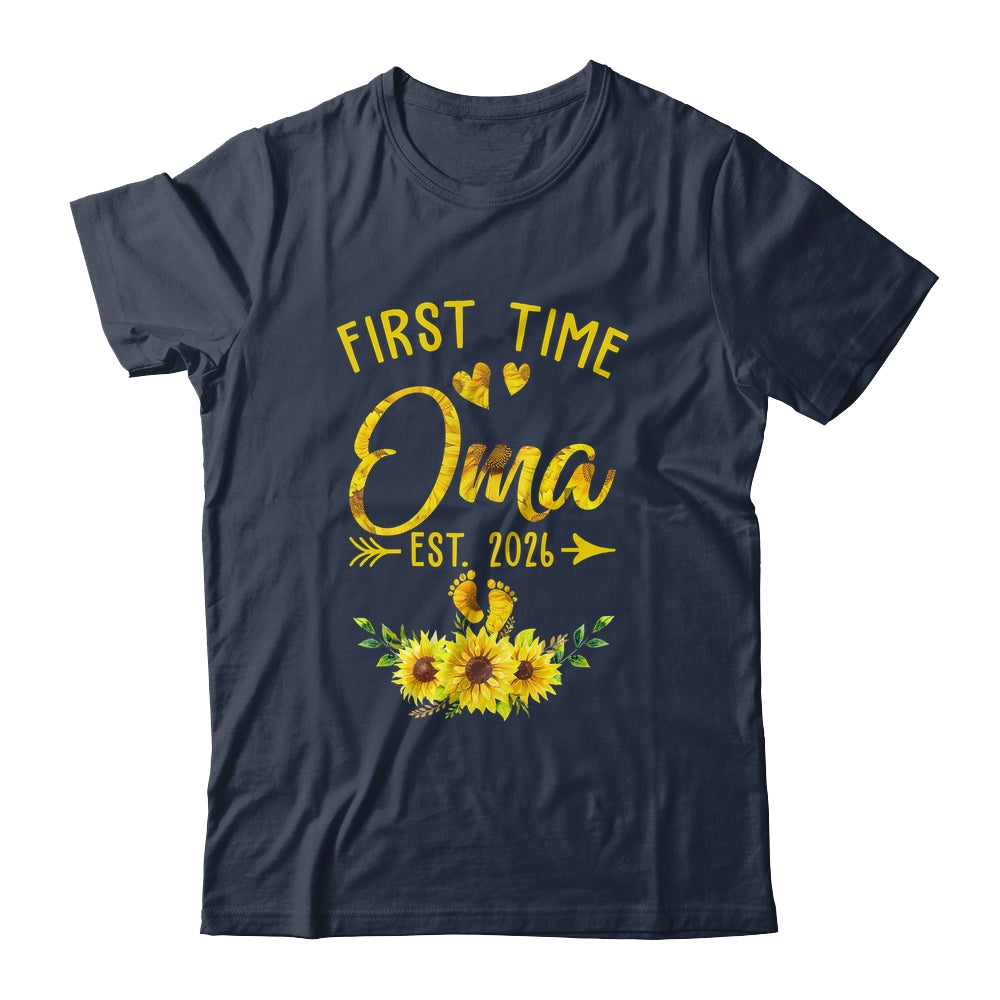First Time Oma Est 2026 Sunflower Promoted To Oma Shirt & Tank Top | teecentury