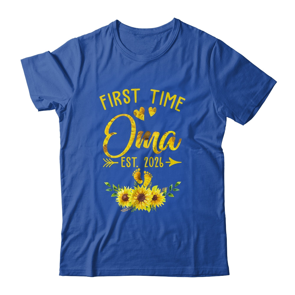 First Time Oma Est 2026 Sunflower Promoted To Oma Shirt & Tank Top | teecentury