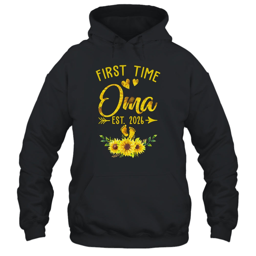 First Time Oma Est 2026 Sunflower Promoted To Oma Shirt & Tank Top | teecentury