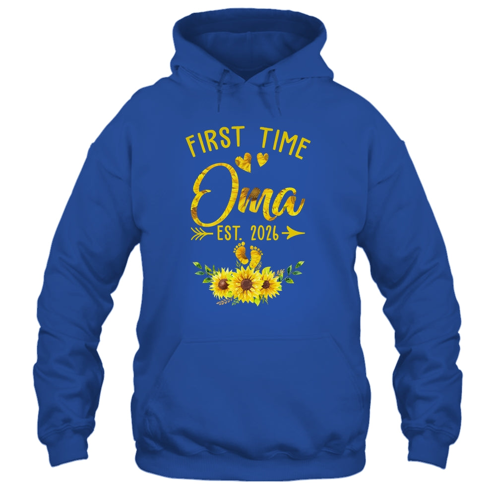 First Time Oma Est 2026 Sunflower Promoted To Oma Shirt & Tank Top | teecentury