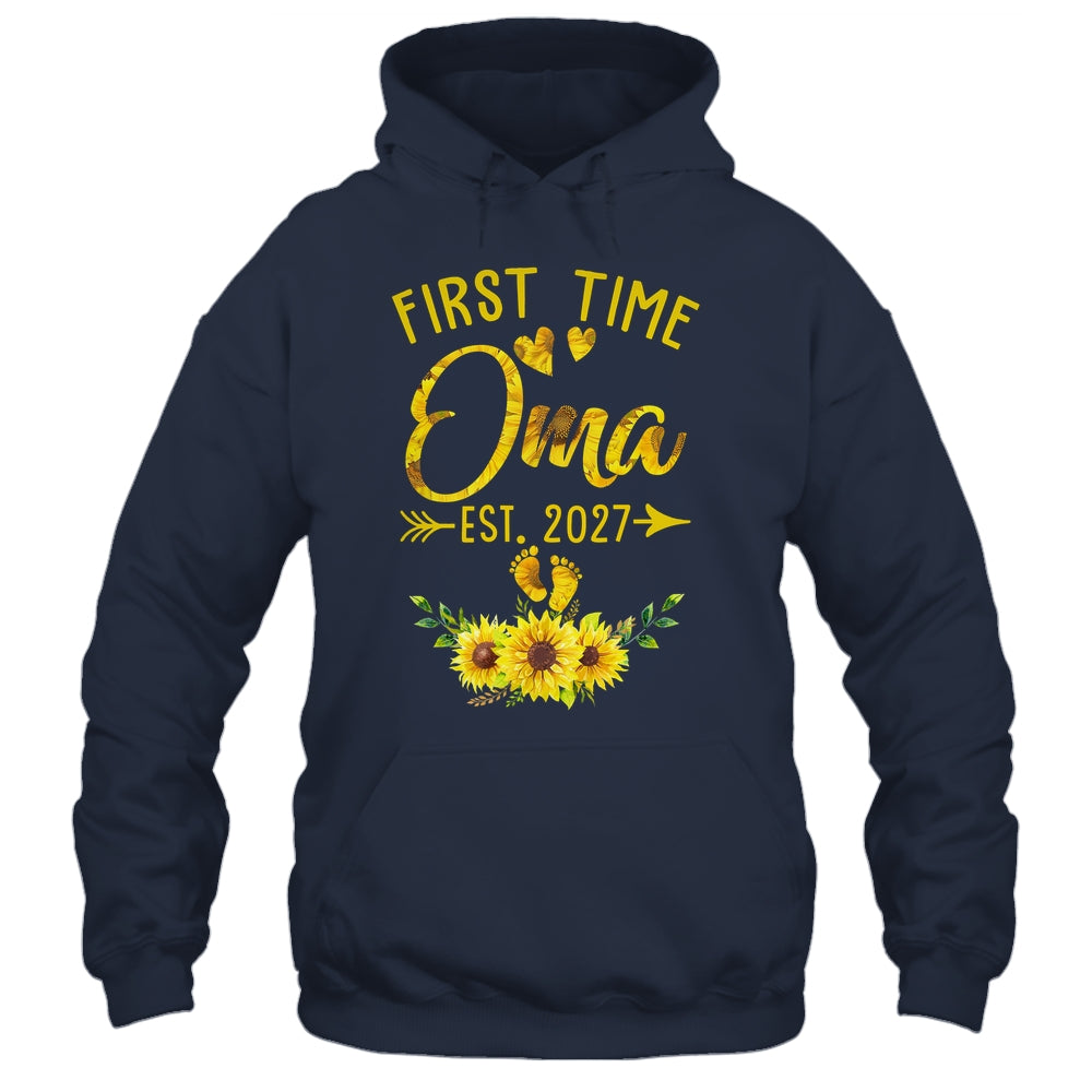 First Time Oma Est 2027 Sunflower Promoted To Oma Shirt & Tank Top | teecentury