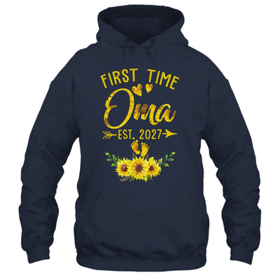 First Time Oma Est 2027 Sunflower Promoted To Oma Shirt & Tank Top | teecentury