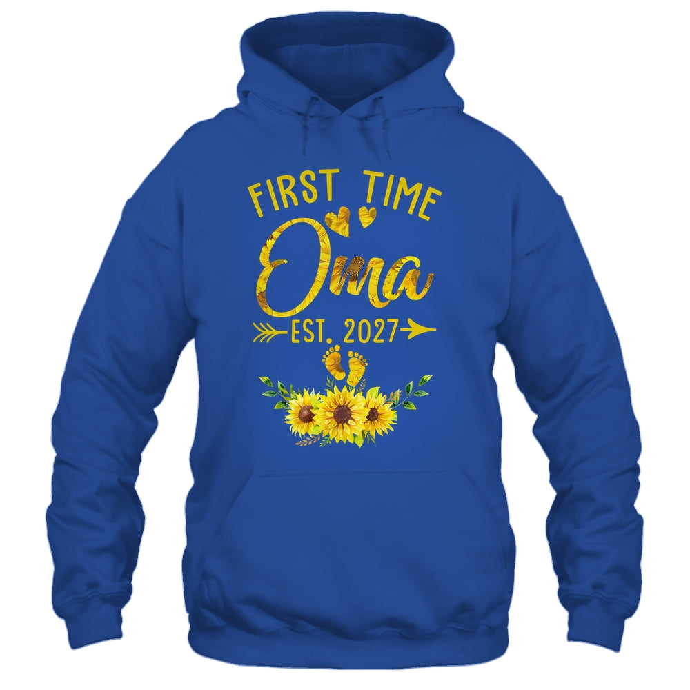 First Time Oma Est 2027 Sunflower Promoted To Oma Shirt & Tank Top | teecentury