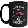 First Time Oma Promoted To Oma Est 2024 Mothers Day Mug | teecentury