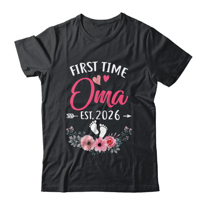 First Time Oma Promoted To Oma Est 2026 Mothers Day Shirt & Tank Top | teecentury