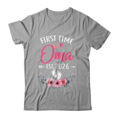 First Time Oma Promoted To Oma Est 2026 Mothers Day Shirt & Tank Top | teecentury