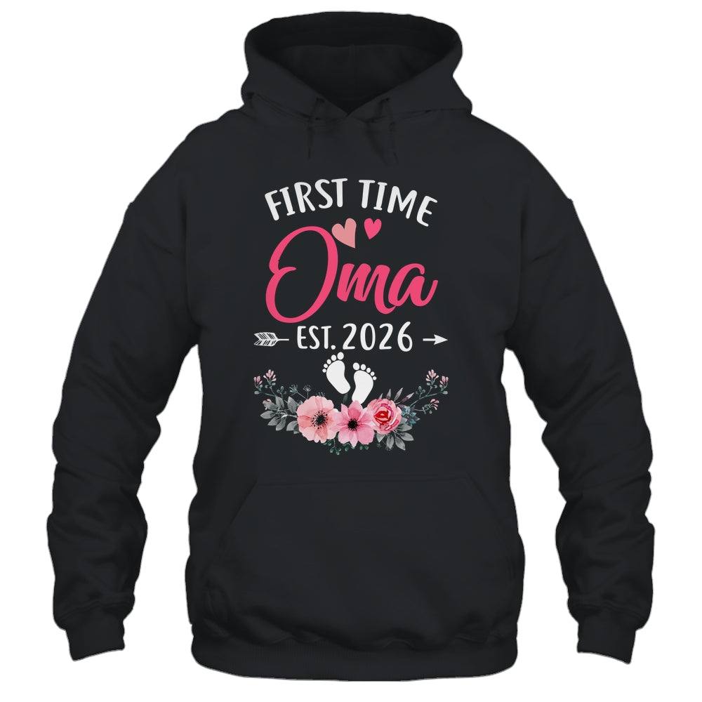 First Time Oma Promoted To Oma Est 2026 Mothers Day Shirt & Tank Top | teecentury