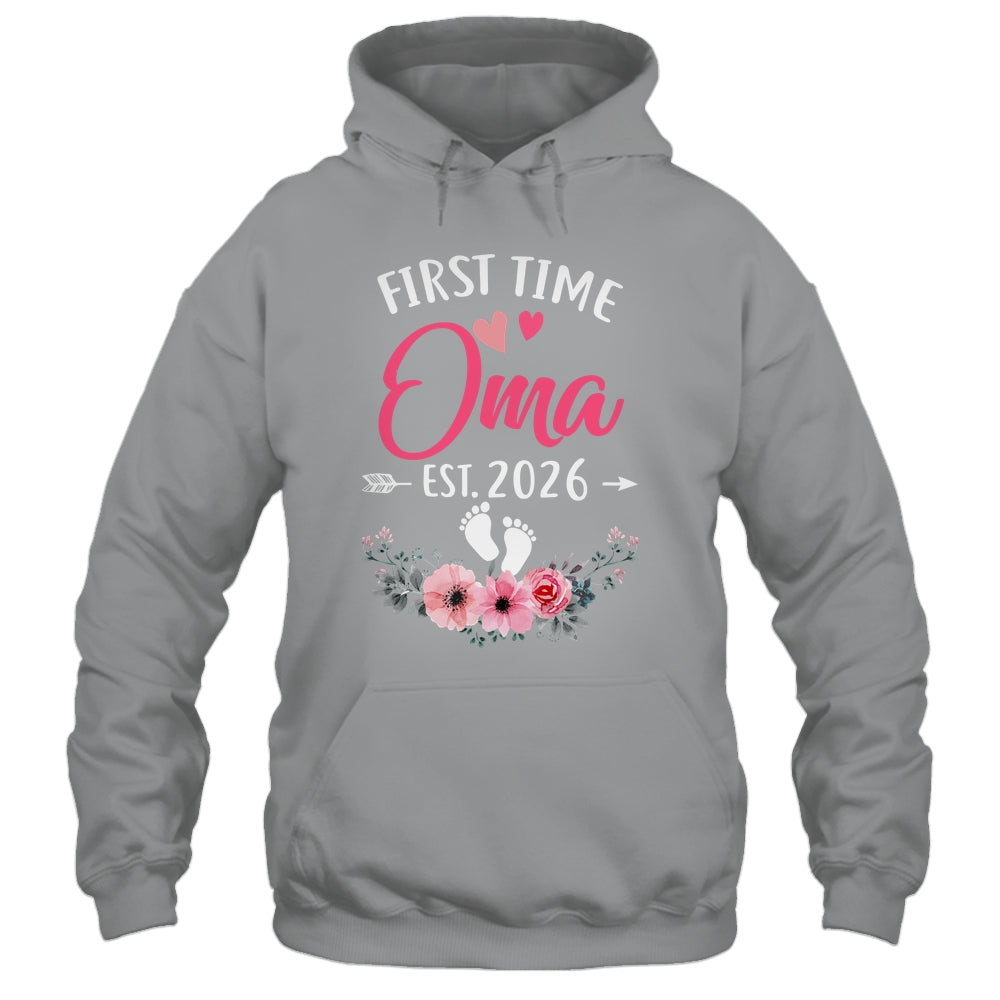 First Time Oma Promoted To Oma Est 2026 Mothers Day Shirt & Tank Top | teecentury
