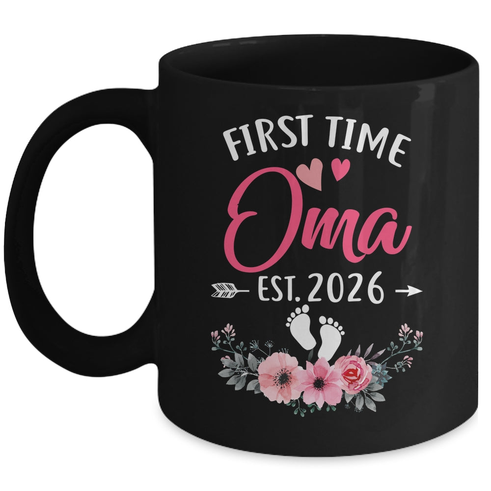 First Time Oma Promoted To Oma Est 2027 Mothers Day Mug | teecentury