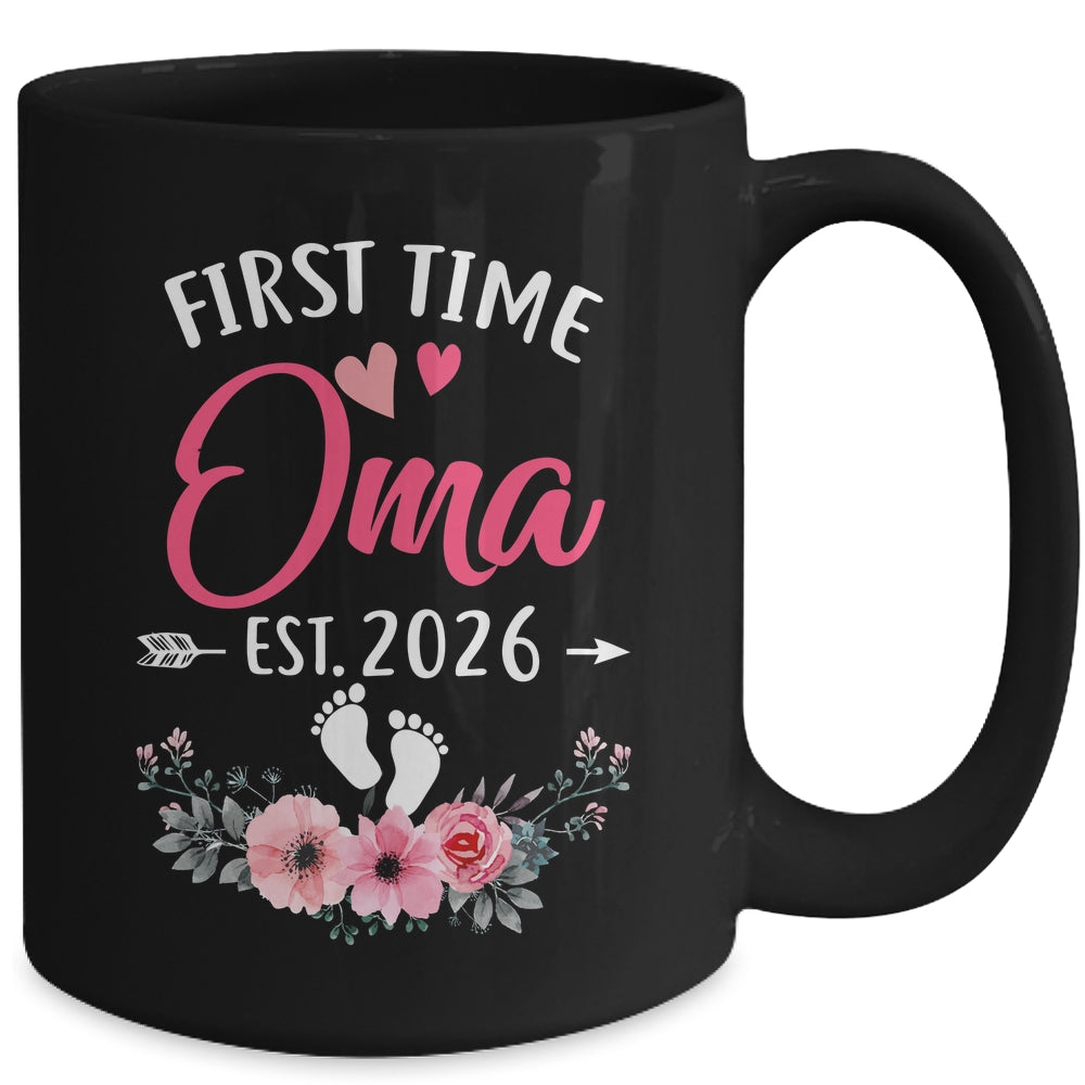 First Time Oma Promoted To Oma Est 2027 Mothers Day Mug | teecentury