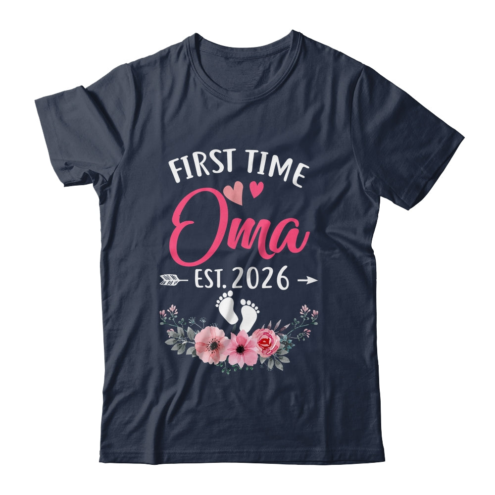 First Time Oma Promoted To Oma Est 2027 Mothers Day Shirt & Tank Top | teecentury