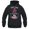 First Time Titi Promoted To Titi Est 2024 Mothers Day Shirt & Tank Top | teecentury