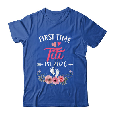 First Time Titi Promoted To Titi Est 2026 Mothers Day Shirt & Tank Top | teecentury