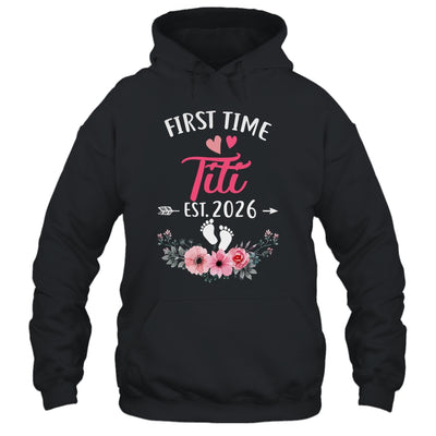 First Time Titi Promoted To Titi Est 2026 Mothers Day Shirt & Tank Top | teecentury