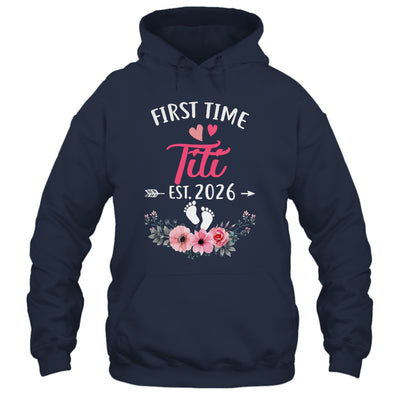 First Time Titi Promoted To Titi Est 2026 Mothers Day Shirt & Tank Top | teecentury