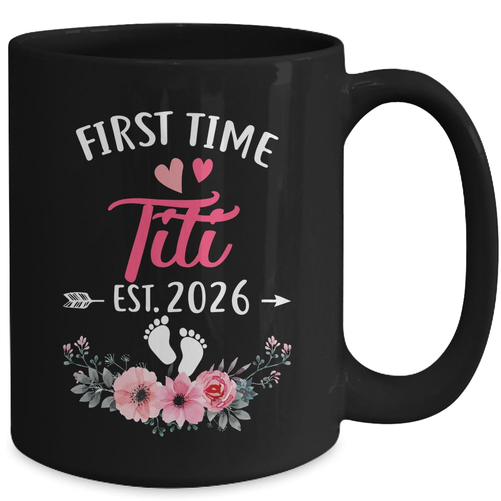First Time Titi Promoted To Titi Est 2027 Mothers Day Mug | teecentury