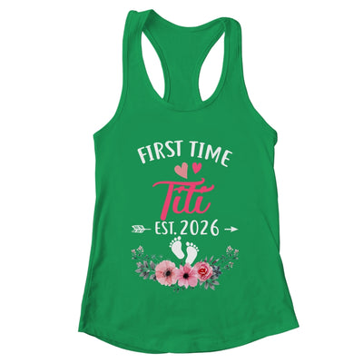 First Time Titi Promoted To Titi Est 2027 Mothers Day Shirt & Tank Top | teecentury
