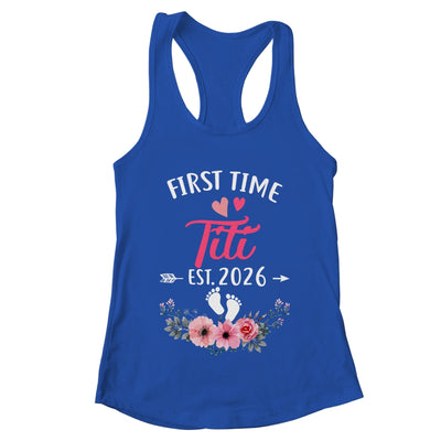 First Time Titi Promoted To Titi Est 2027 Mothers Day Shirt & Tank Top | teecentury